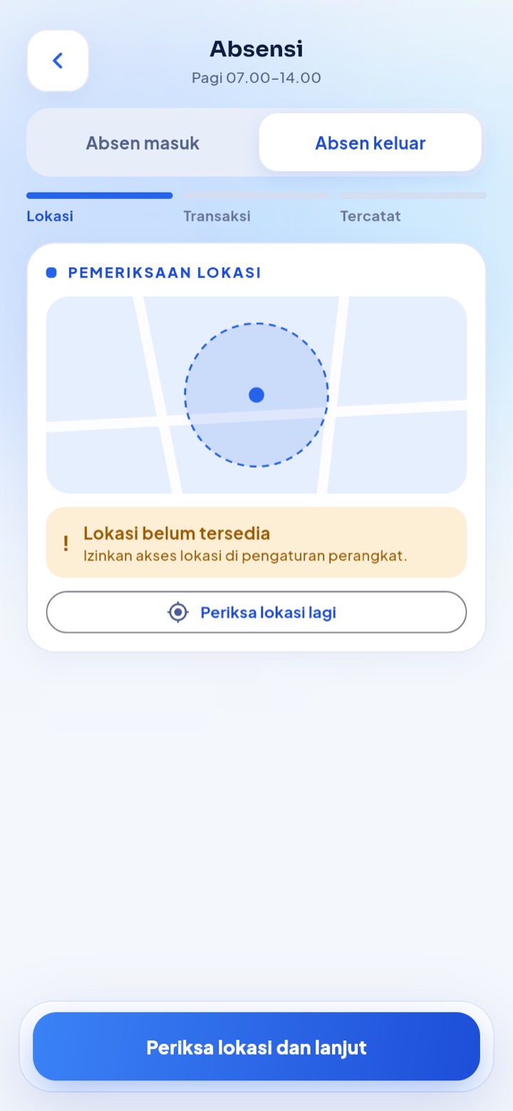 Absen selfie dan GPS